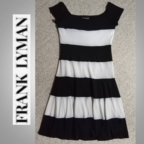 Frank Lyman Design striped dress women's size  4 - Picture 1 of 5